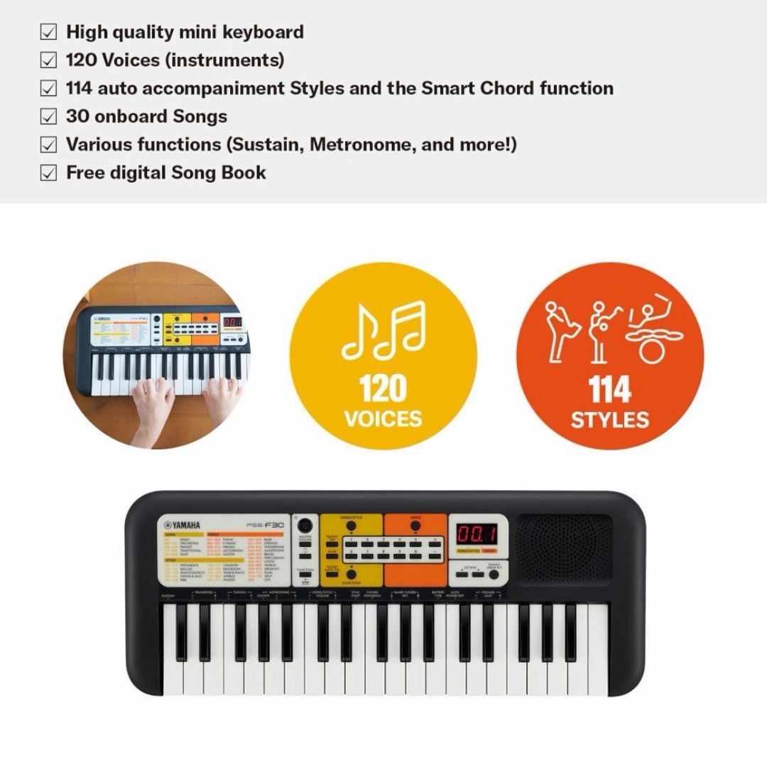 Yamaha PSSF30 37-Key Portable Mini Keyboard
