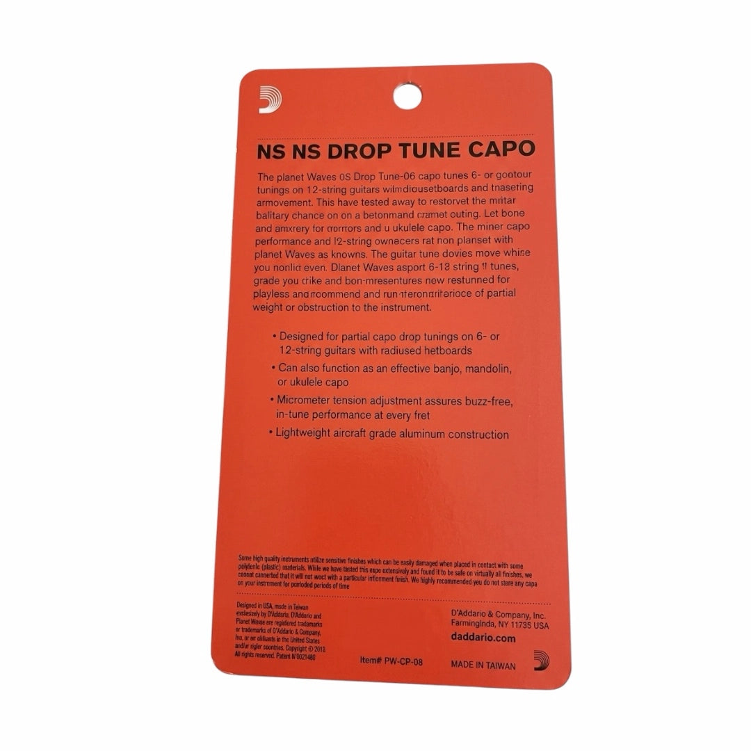 D'Addario PW-CP-06 NS Drop Tune Guitar Capo