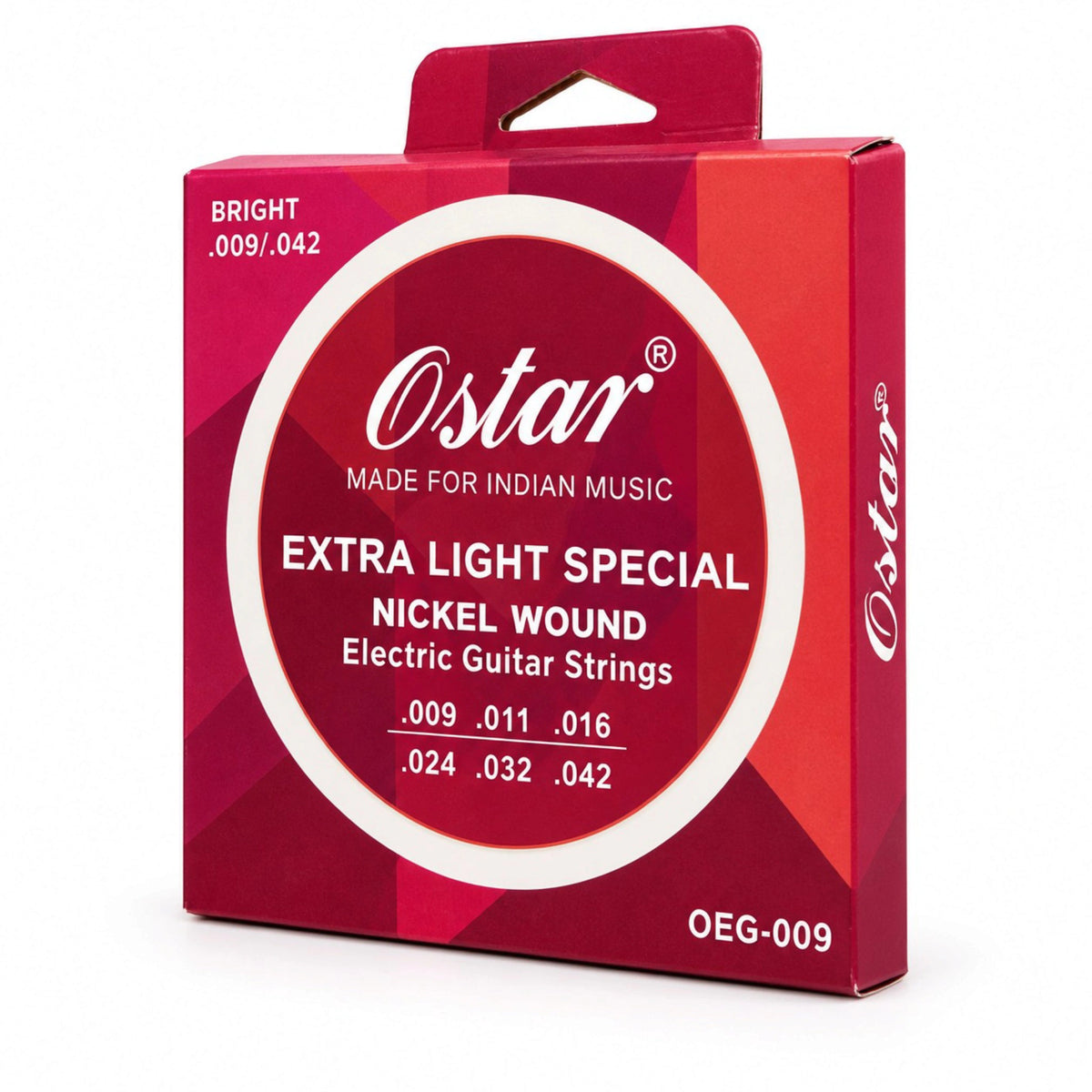O Star OEG-009 Bright Extra Light Special Nickel Wound .009 Gauge Electric Guitar Strings