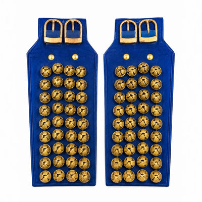 SK Machine Velvet 4-Line Ghungroo - Blue