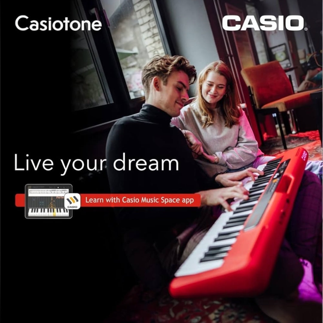 Casio CTS200RD 61-Key Portable Keyboard - Red