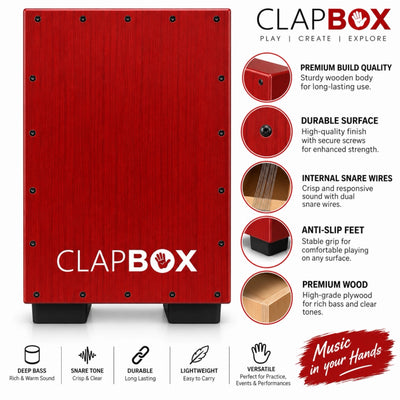 Clapbox CB-40 Cajon - Red