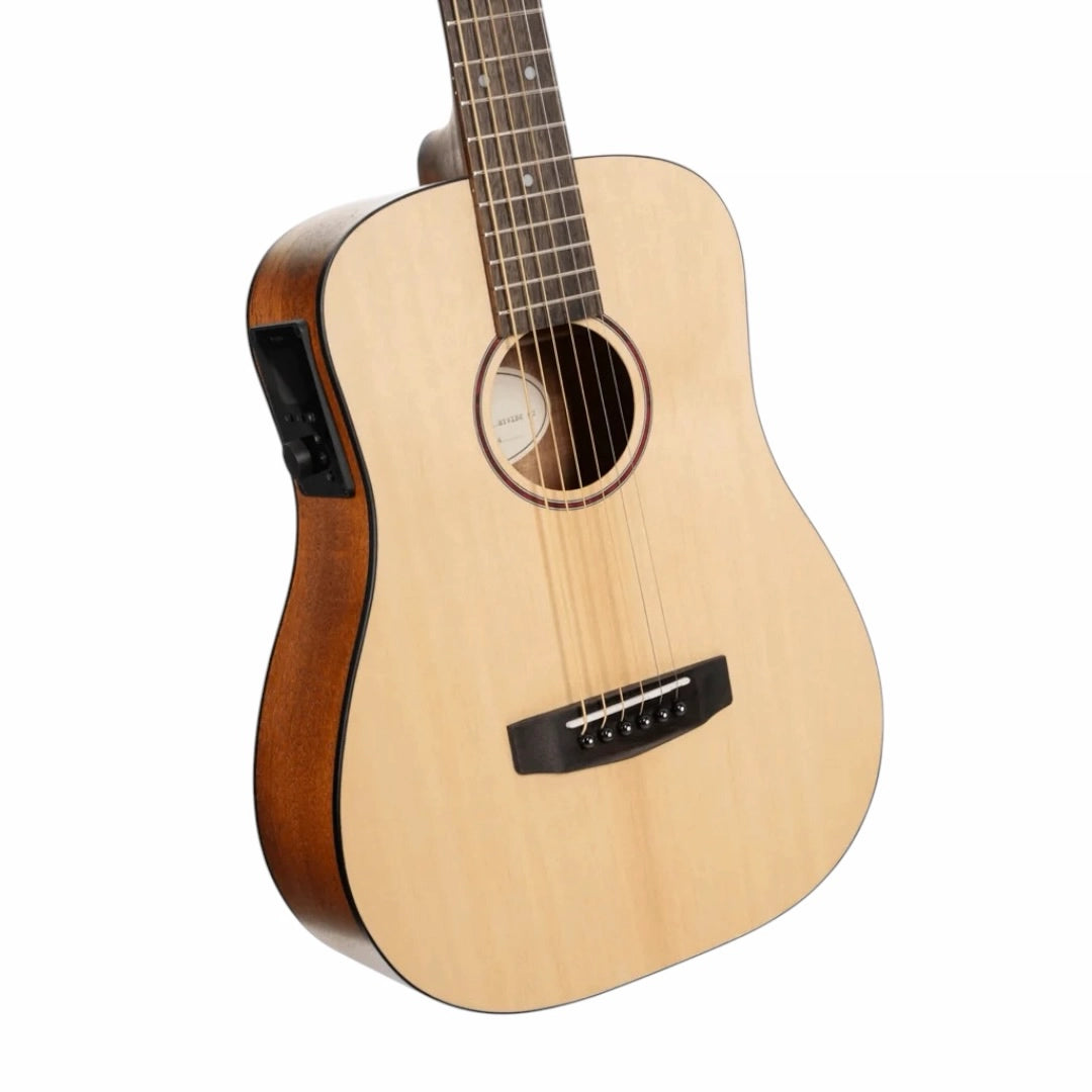Cort Earth-Mini-E-OP Electro-Acoustic Guitar - Adirondack Open Pore
