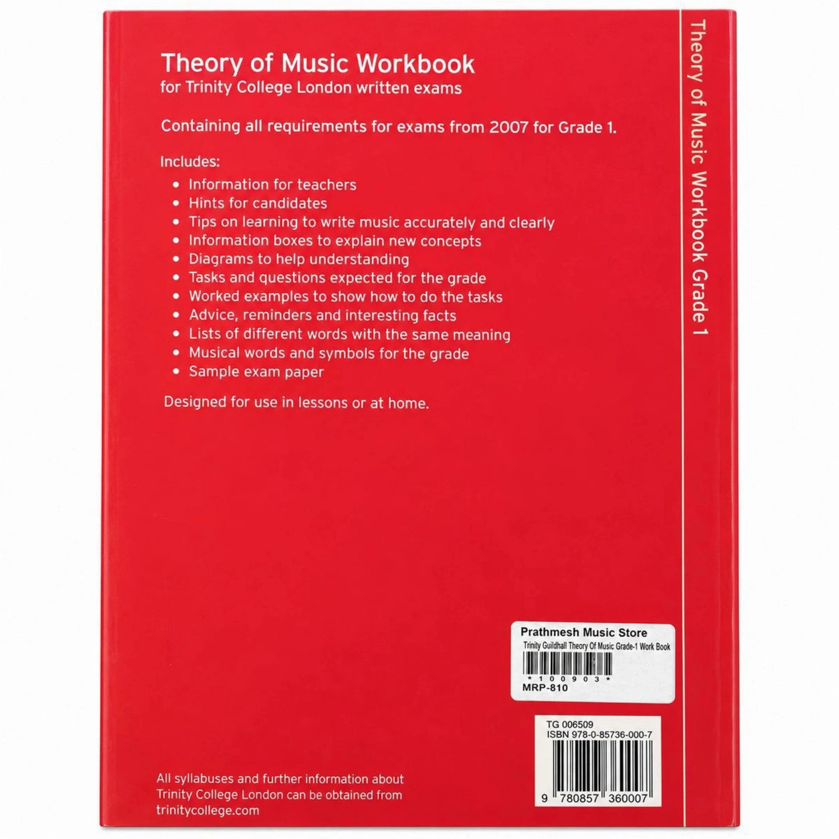 Trinity Guildhall Theory of Music Grade 1 Workbook
