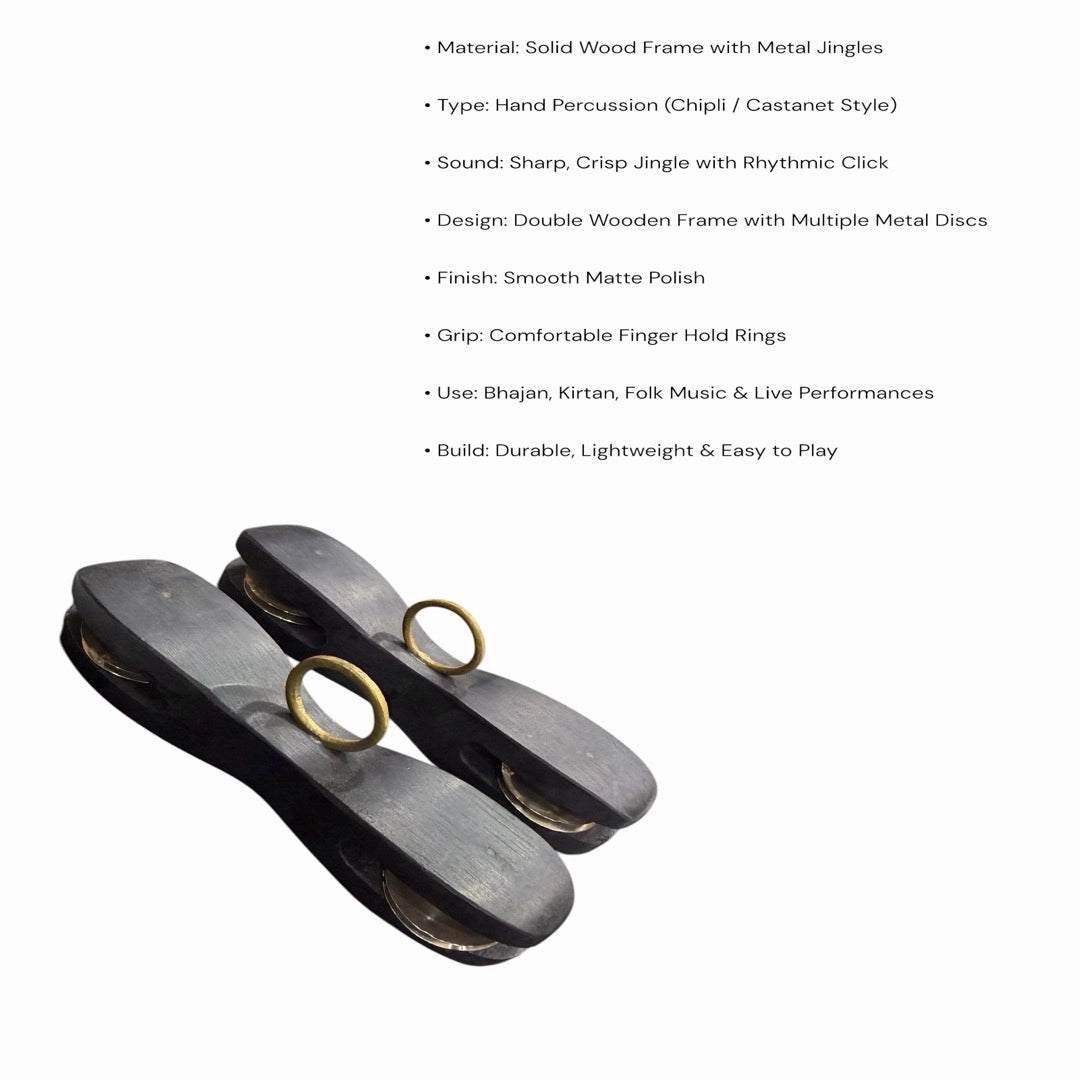 KL Wooden Chipli - Black