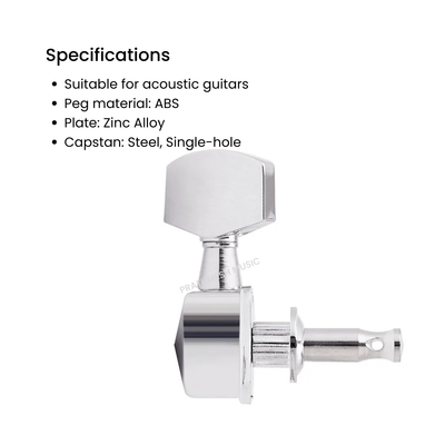 Alice AL015P Acoustic Guitar Tuning Machines - 3+3