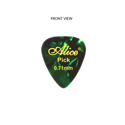 Alice AP-K-12 Foil Celluloid Guitar Picks - 0.46 / 0.71 / 0.81 mm (12 pcs)