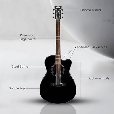 Yamaha FS80C-BLK Acoustic Guitar - Black