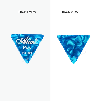Alice AP-L-8 Celluloid Triangle Guitar Picks (8 pcs)
