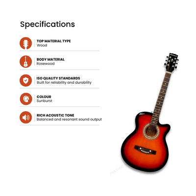 Hobmer 145-SB Export Electro-Acoustic Guitar - Sunburst