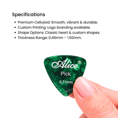 Alice AP-12ALT Guitar Picks - Mix (12 pcs)