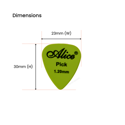 Alice APF-2 Matte Guitar Picks (2 pcs)