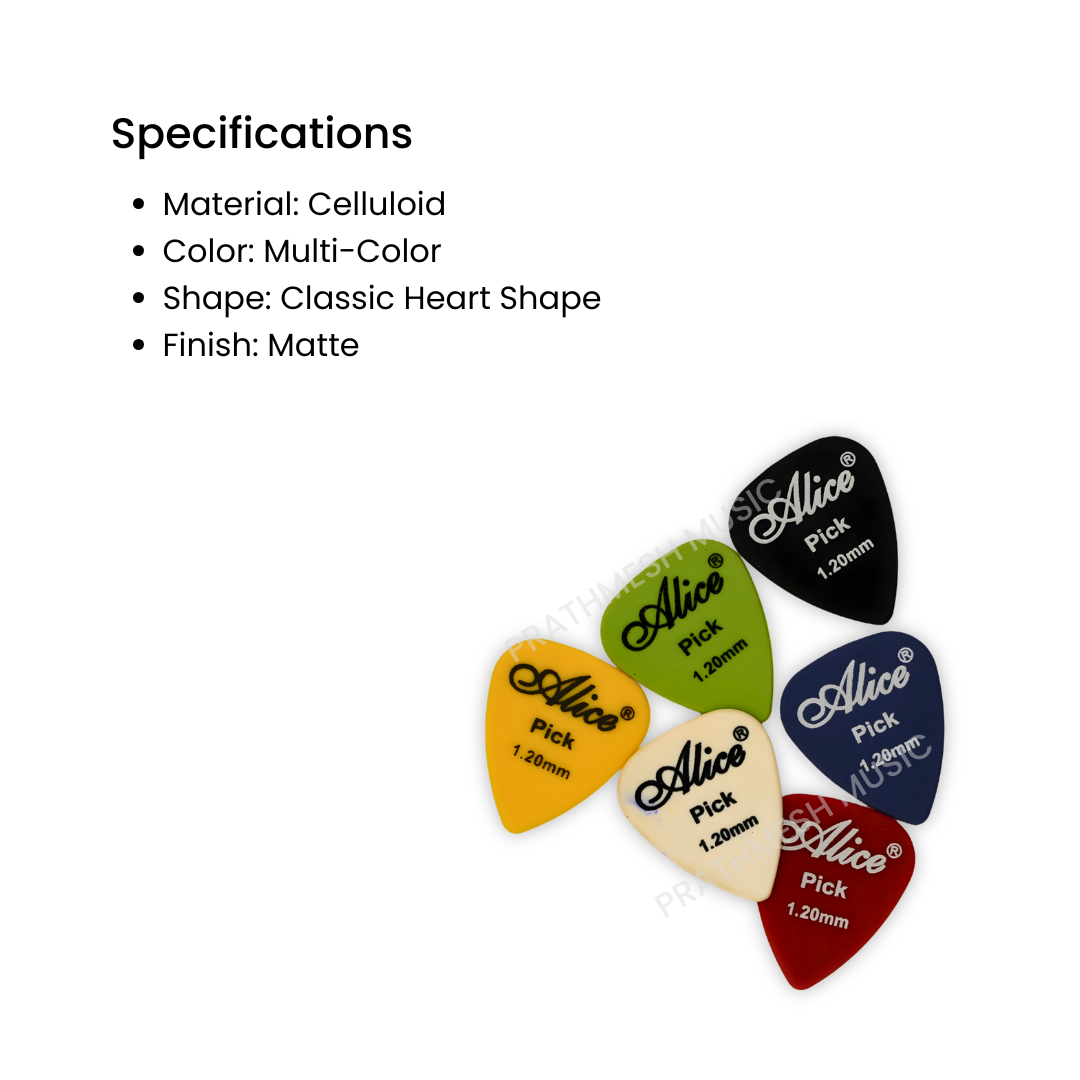 Alice APF-6 Matte Guitar Picks (6 pcs)