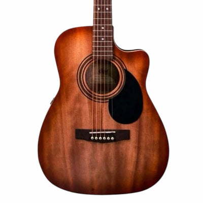 Cort AF500MCE-OP Electro-Acoustic Guitar - Mahogany Open Pore