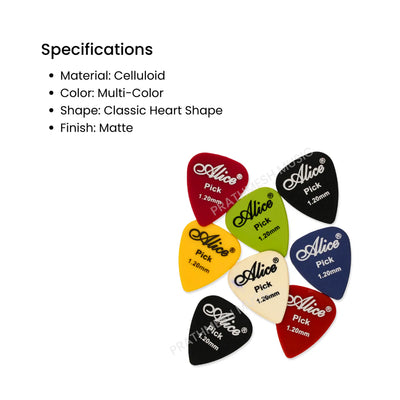 Alice APF-8 Matte Guitar Picks (8 pcs)