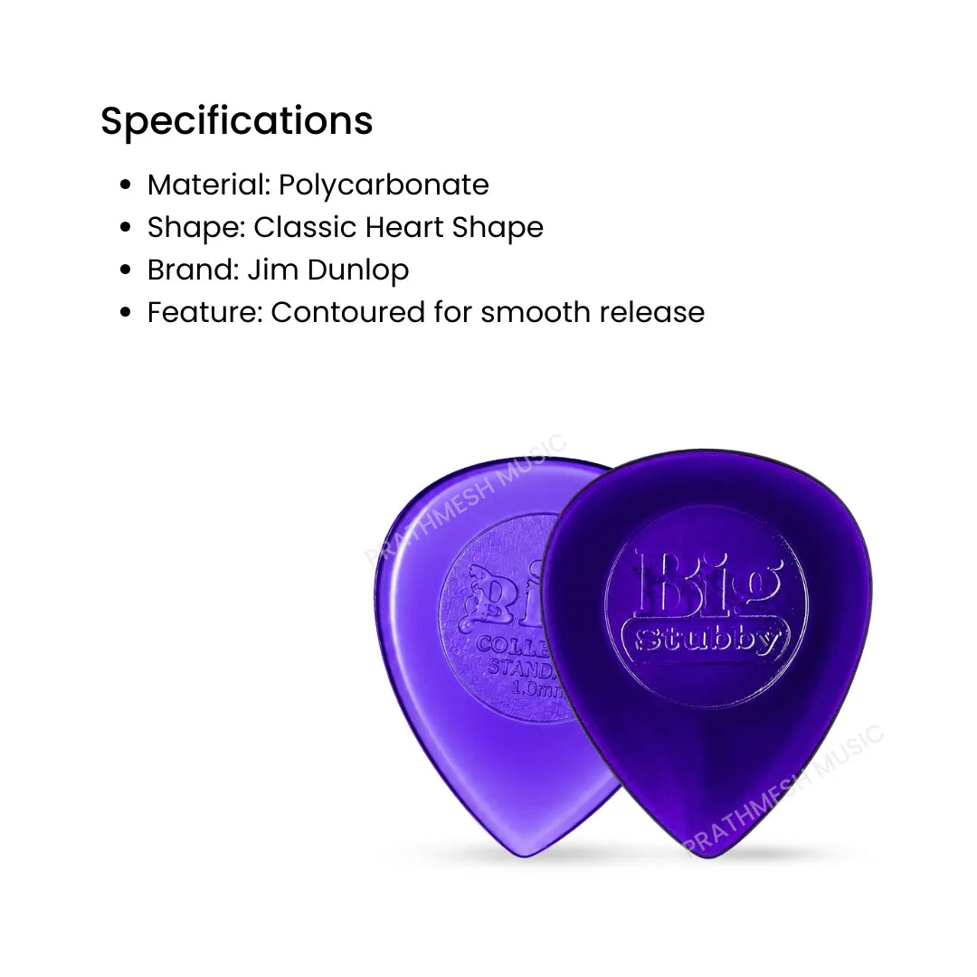 Dunlop Big Stubby Guitar Pick - Pack of 3