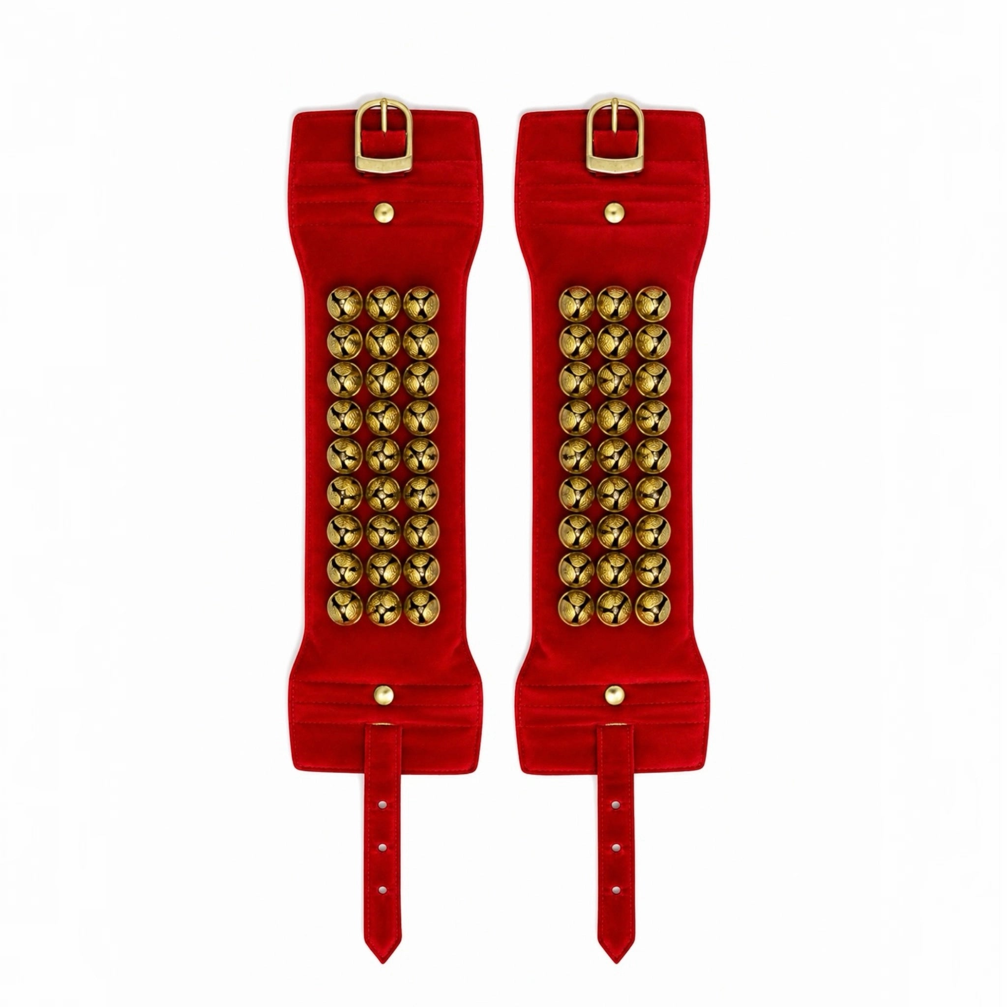 SK Machine Velvet 3-Line Ghungroo - Maroon