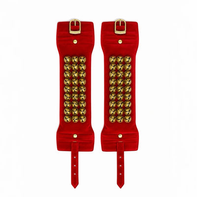 SK Machine Velvet 3-Line Ghungroo - Maroon