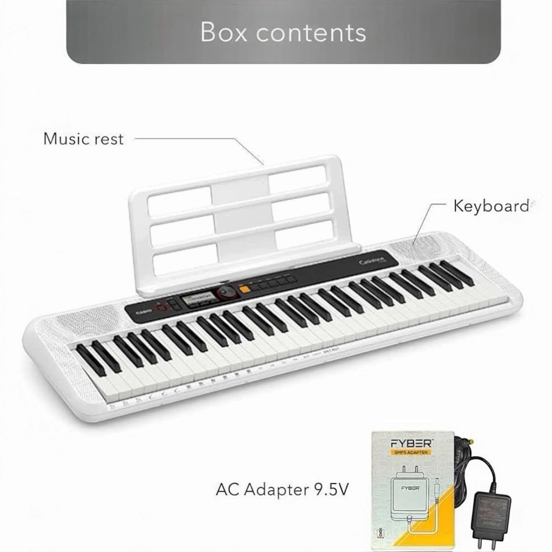 Casio CTS200WE 61-Key Portable Keyboard - White