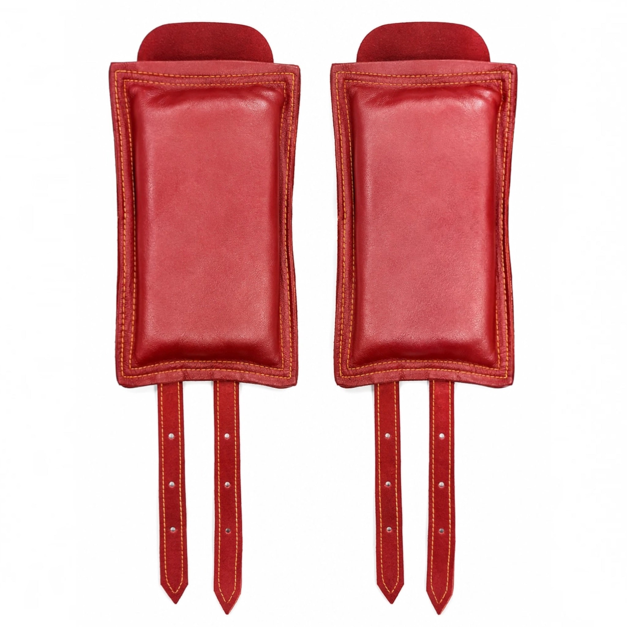 RG Leather 5-Line Ghungroo - Maroon
