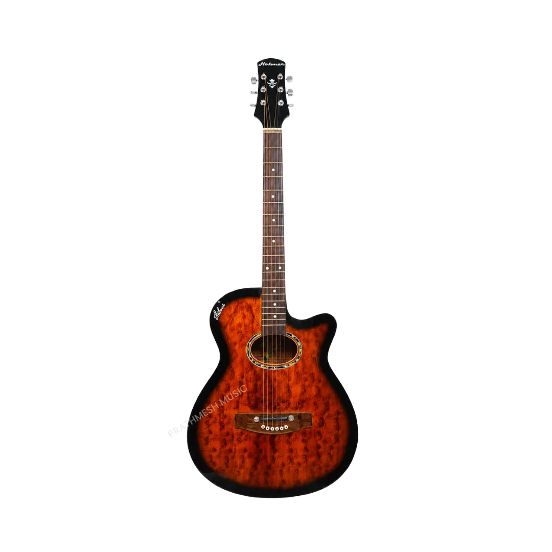 Hobmer 175-BR Export Electro-Acoustic Guitar - Brown Burst