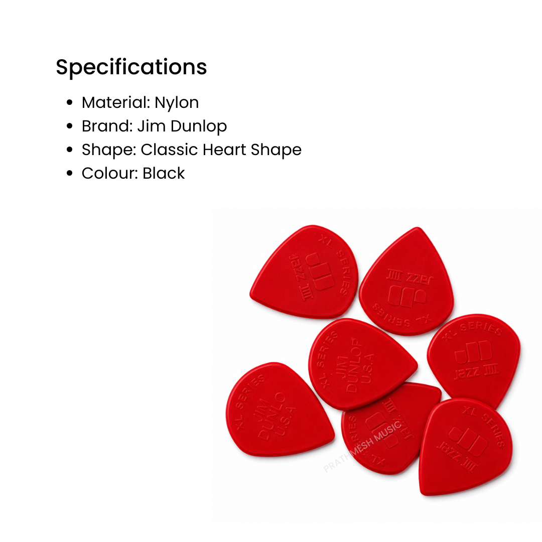 Dunlop Jazz III XL Nylon Guitar Pick