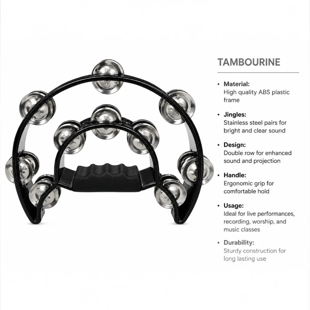 Dadi DT2 Drum Tambourine - Black