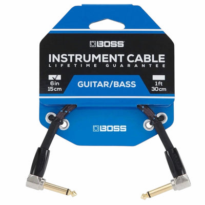 Boss BIC-PC Right Angle to RIght Angle Instrument Cable - 6 inch