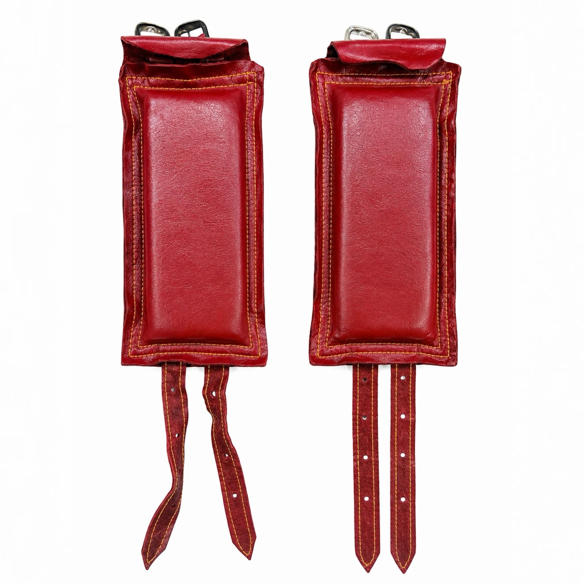 RG Leather 3-Line Ghungroo - Maroon