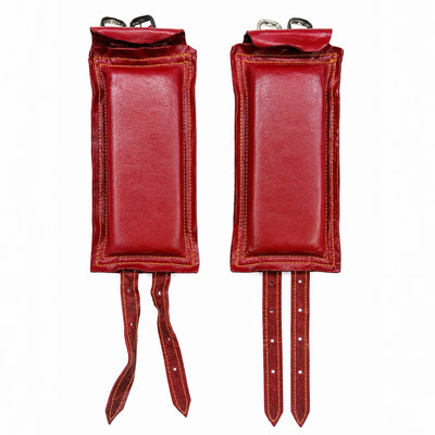 RG Leather 3-Line Ghungroo - Maroon