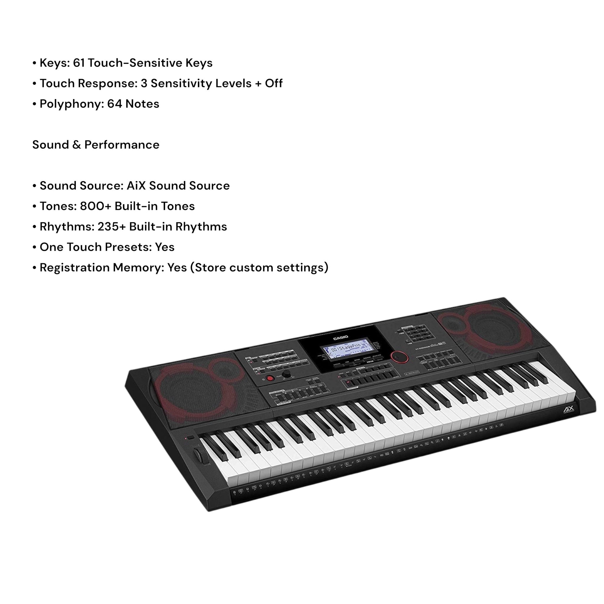Casio CTX9000IN 61-Key Portable Keyboard