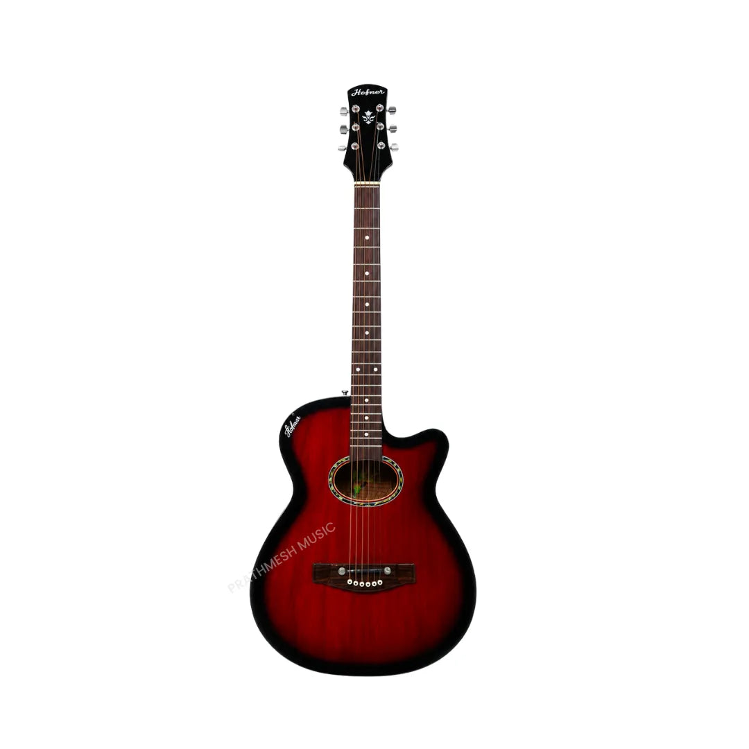 Hobmer 175-RB Export Electro-Acoustic Guitar - Red Black
