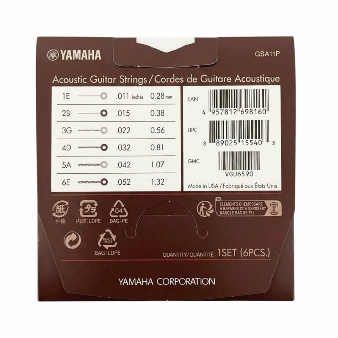 Yamaha GSA11P Acoustic Guitar Strings - .010-.052