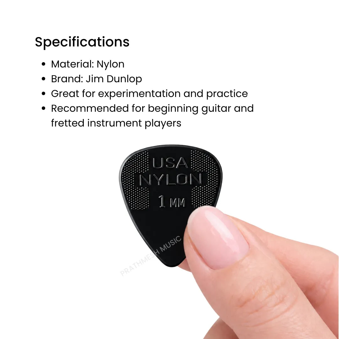 Dunlop Nylon Standard Guitar Pick - Pack of 6