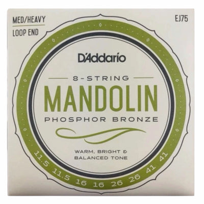 D'Addario EJ75 Phosphor Bronze Medium Heavy Mandolin Strings