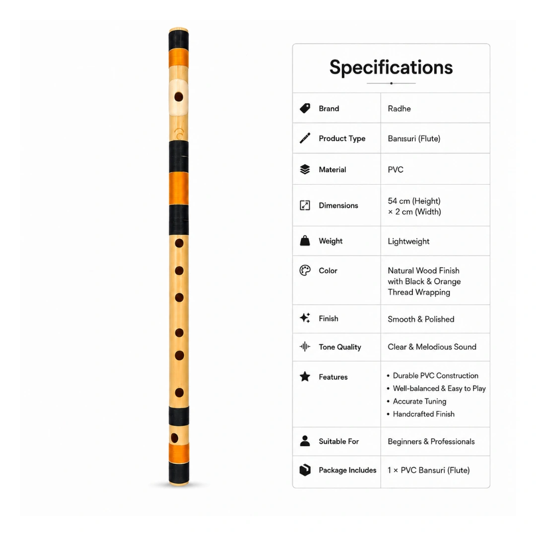 Radhe PVC Side C Middle Flute