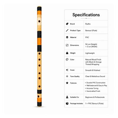 Radhe PVC Side C Middle Flute