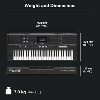 Yamaha PSR-E483 61 Keys Portable Keyboard
