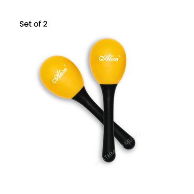 Alice A042SE Handle Egg Shaker - Yellow