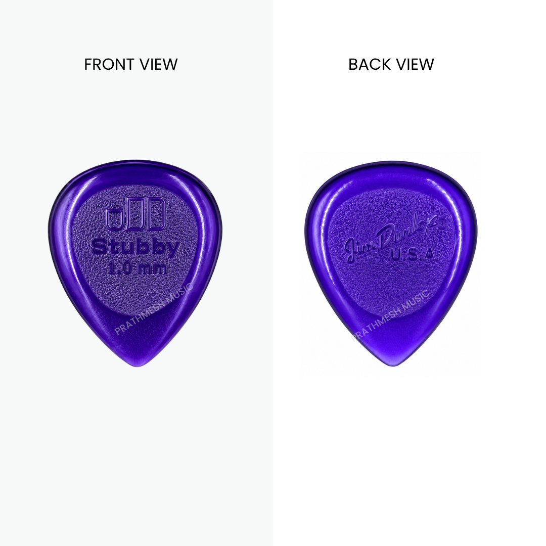 Dunlop Stubby Jazz Guitar Pick - Pack of 3