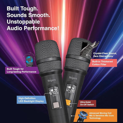 Fingers Freedom Mic-U221 2-in-1 Microphone - 2-Pack