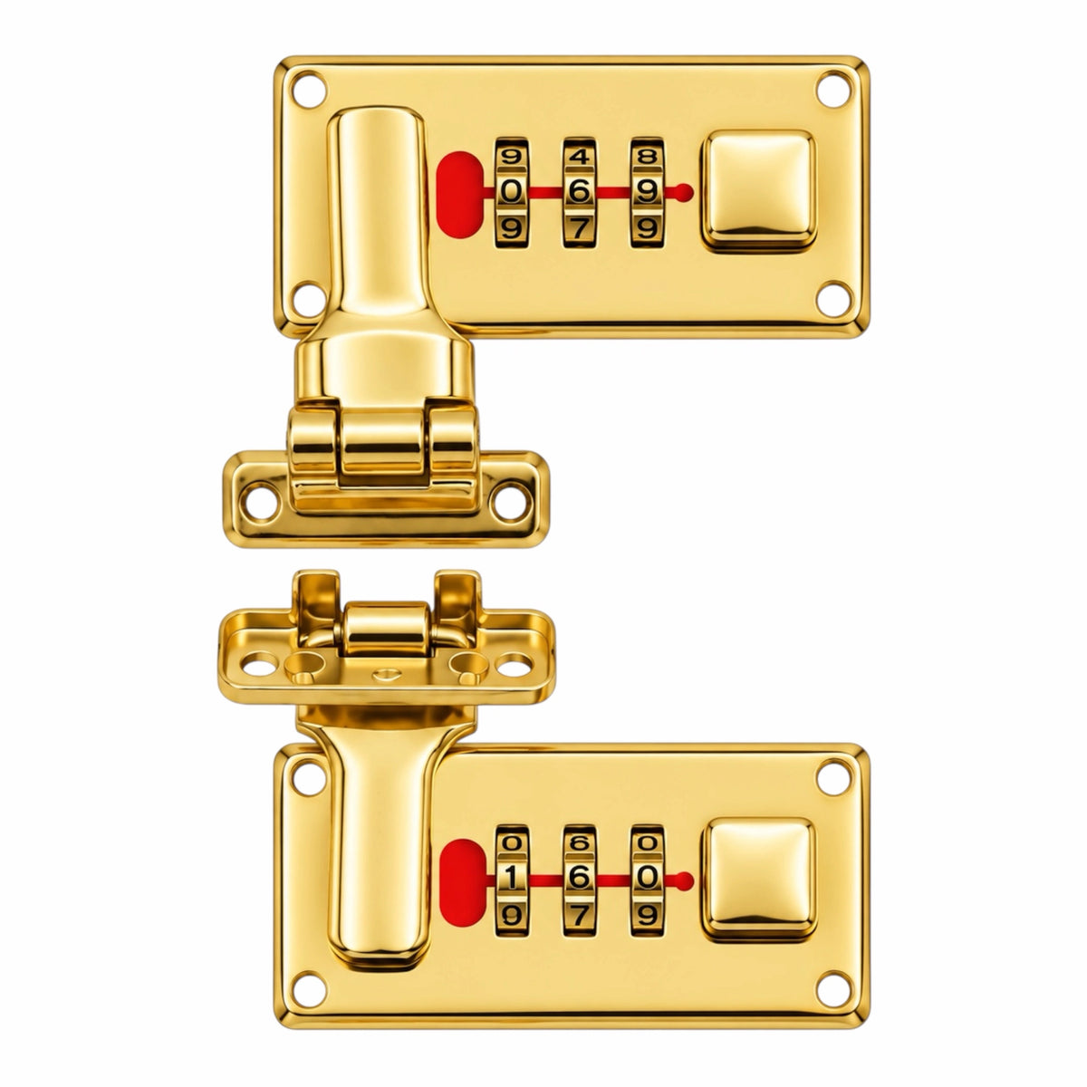 Harmonium Number Lock - Gold