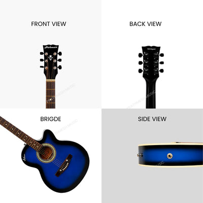 Hobmer 145-BB Export Electro-Acoustic Guitar - Blue Black