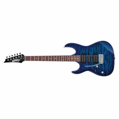 Ibanez GRX70QAL-TBB Gio Left-Handed Electric Guitar - Transparent Blue Burst
