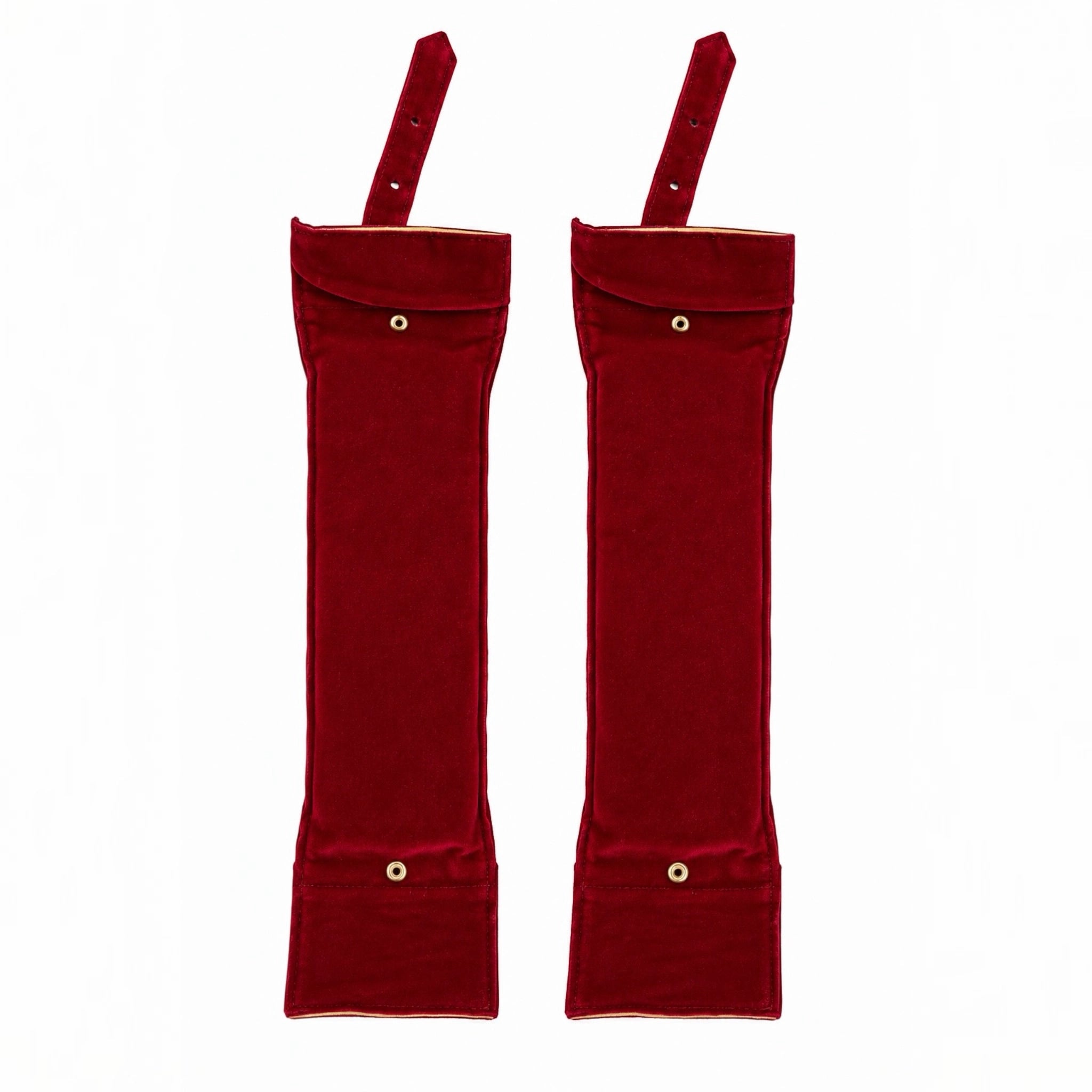 SK Machine Velvet 3-Line Ghungroo - Maroon