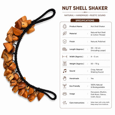 AMR Wooden Shell Rattle - Shaker