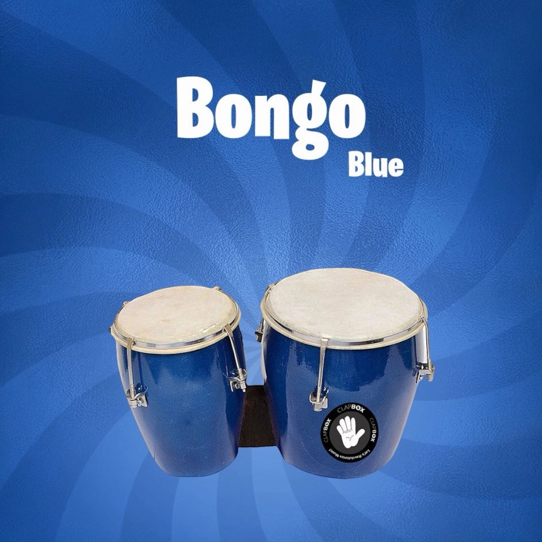 Clapbox Bongo - Blue Goat Skin