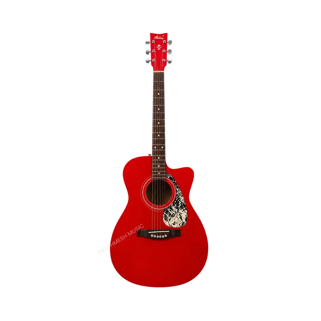 Hobmer 250-CR Export Electro-Acoustic Guitar - Cherry Red
