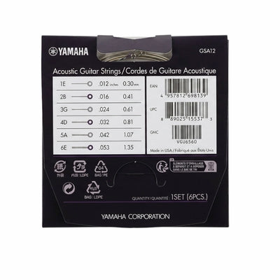 Yamaha GSA12 Acoustic Guitar Strings - .010-.052