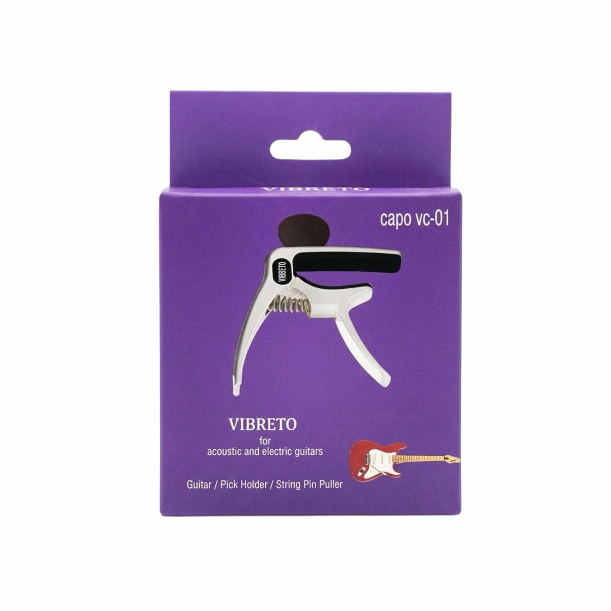 Vibrato Guitar Capo - Silver